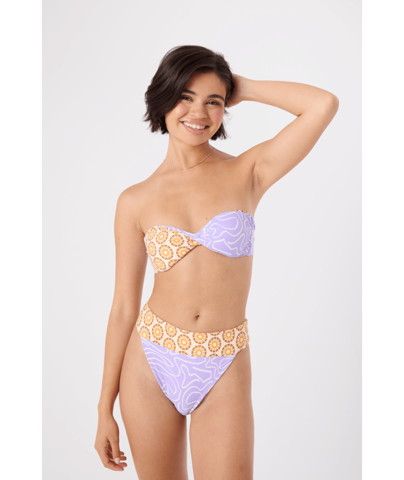 Rx Swimwear Bottoms Sunshine State Of Mind Banded High Waist Mod