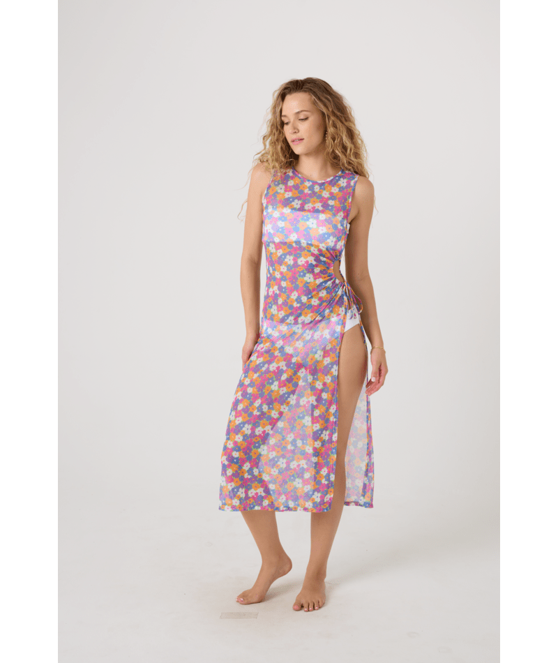 Rx Apparel Dresses California Dreamin Mesh Tank Cover Up Dress