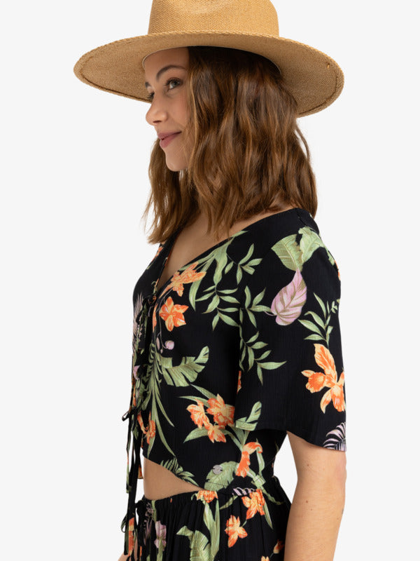 Rx Apparel Tops Pink Sunset