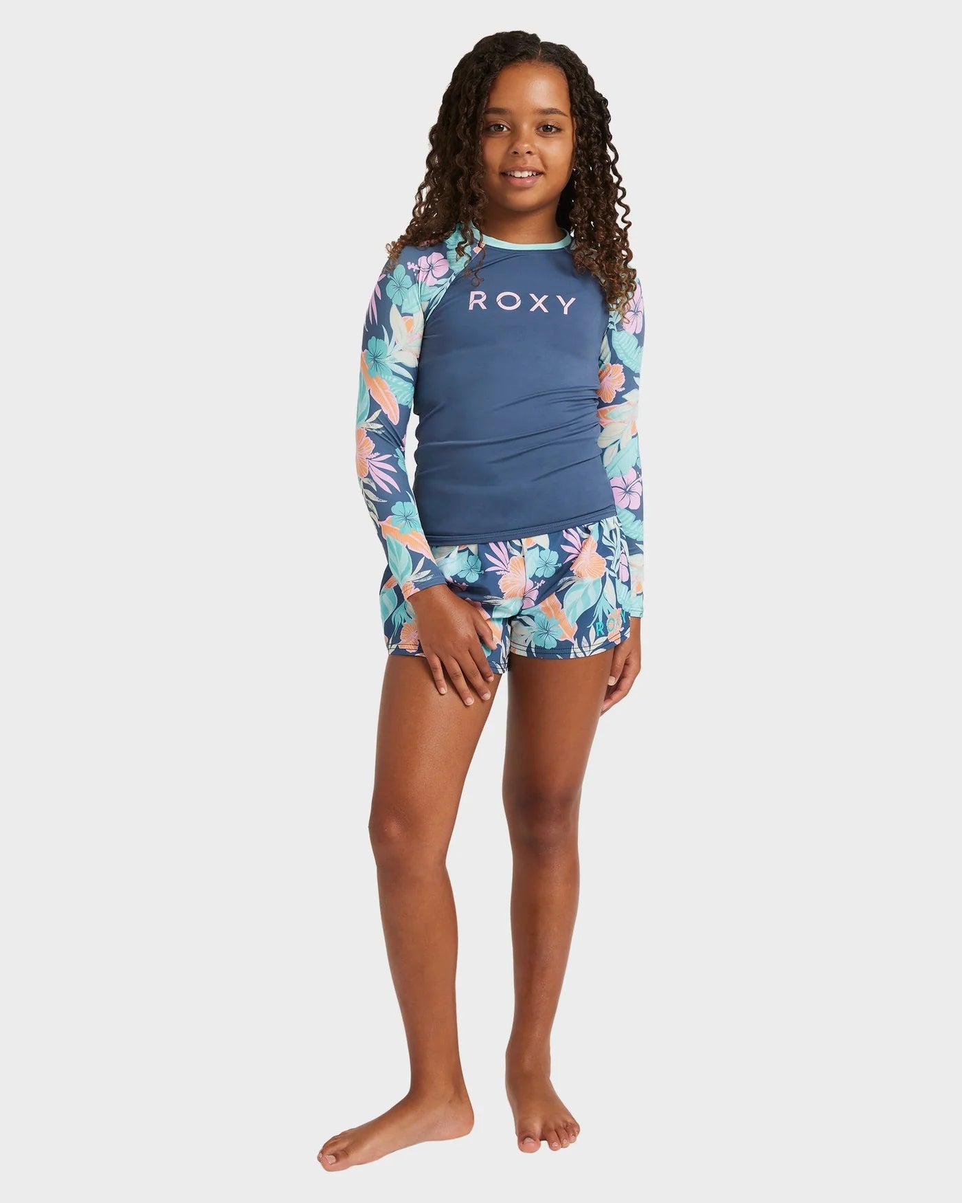 Rx Youth Apparel Active Floral Rg Ls Lycra Kids