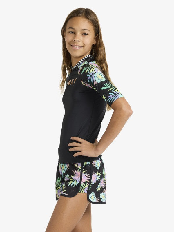 Rx Youth Apparel Roxy Active Rg Ss Lycra