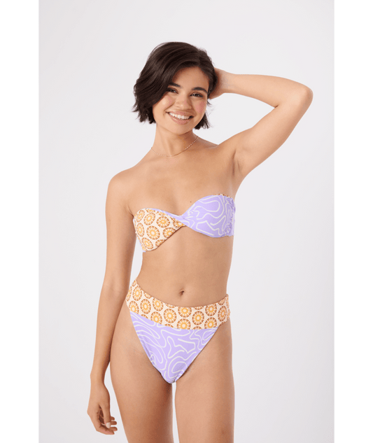 Rx Swimwear Bottoms Sunshine State Of Mind Banded High Waist Mod