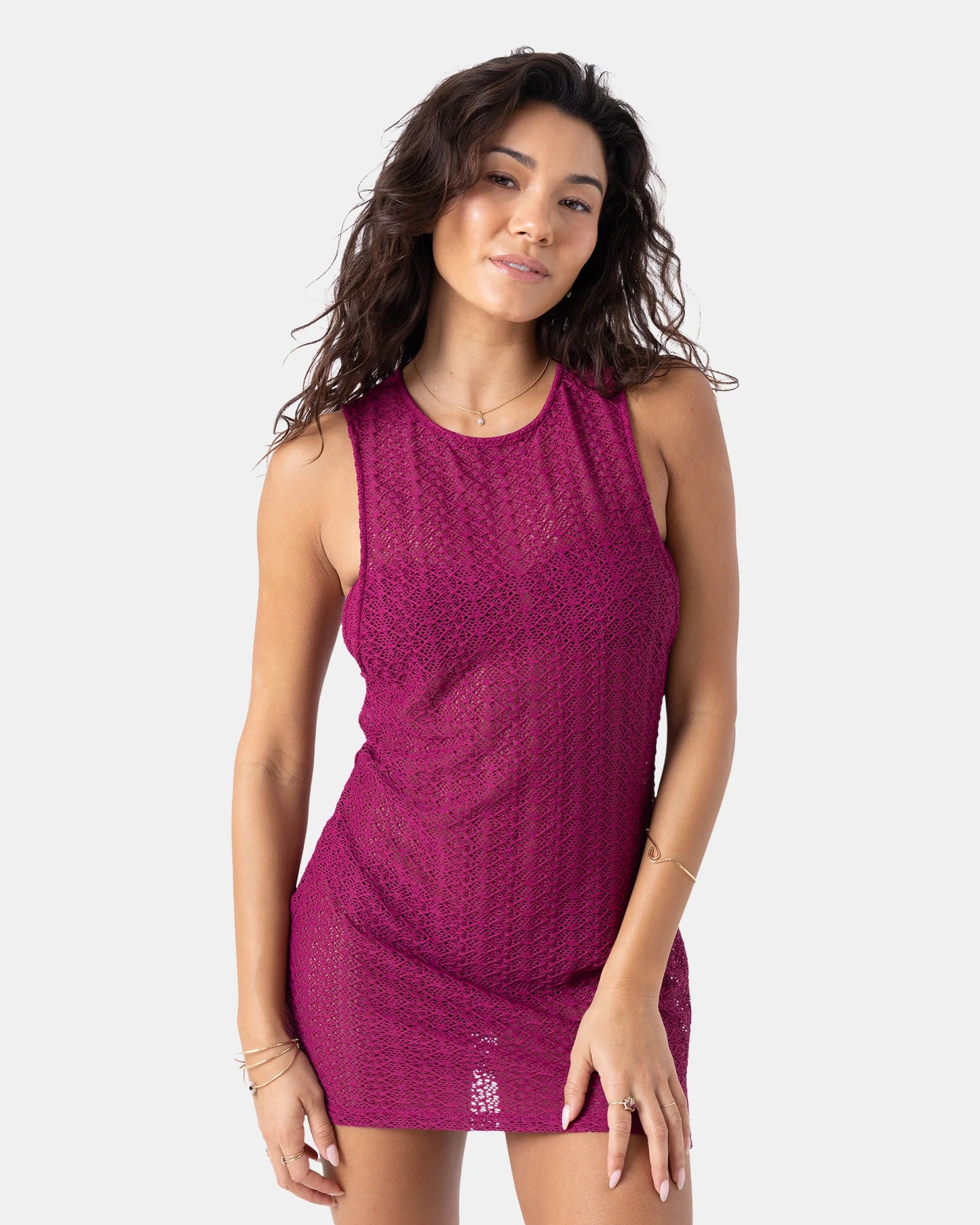 Rx Young Women Apparel Crochet Cover Up Dress