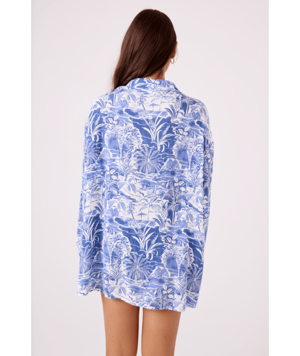 Rx Swimwear Swim Coverups Mana Long Sleeve Cover Up Camp Shirt