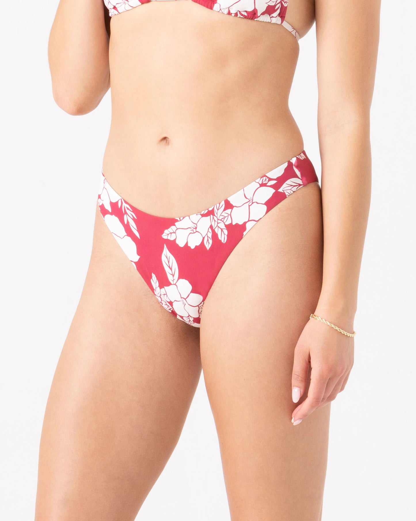 Rx Swimwear Bottoms Hibiscus Hideaway Scoop Cheeky