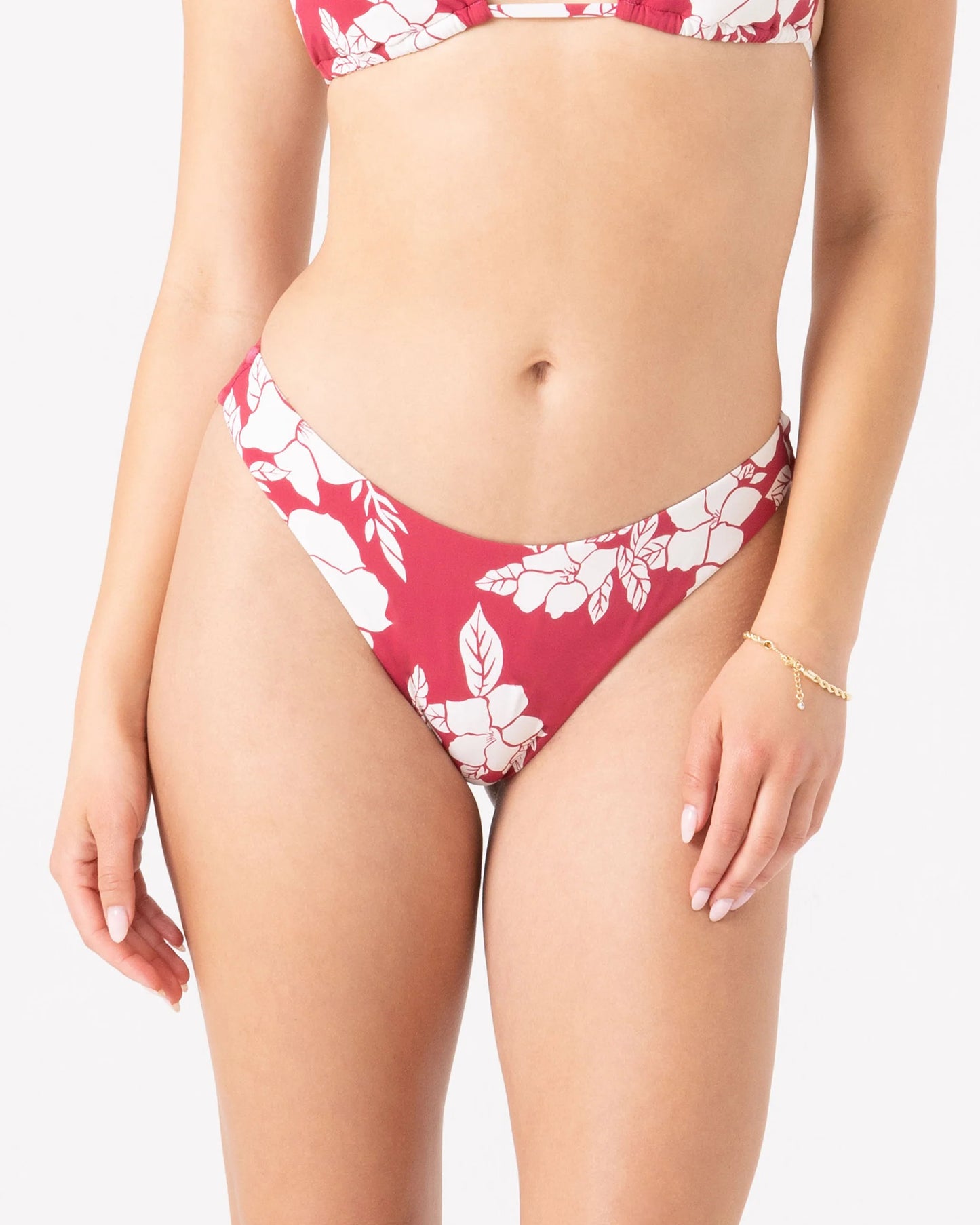 Rx Swimwear Bottoms Hibiscus Hideaway Scoop Cheeky