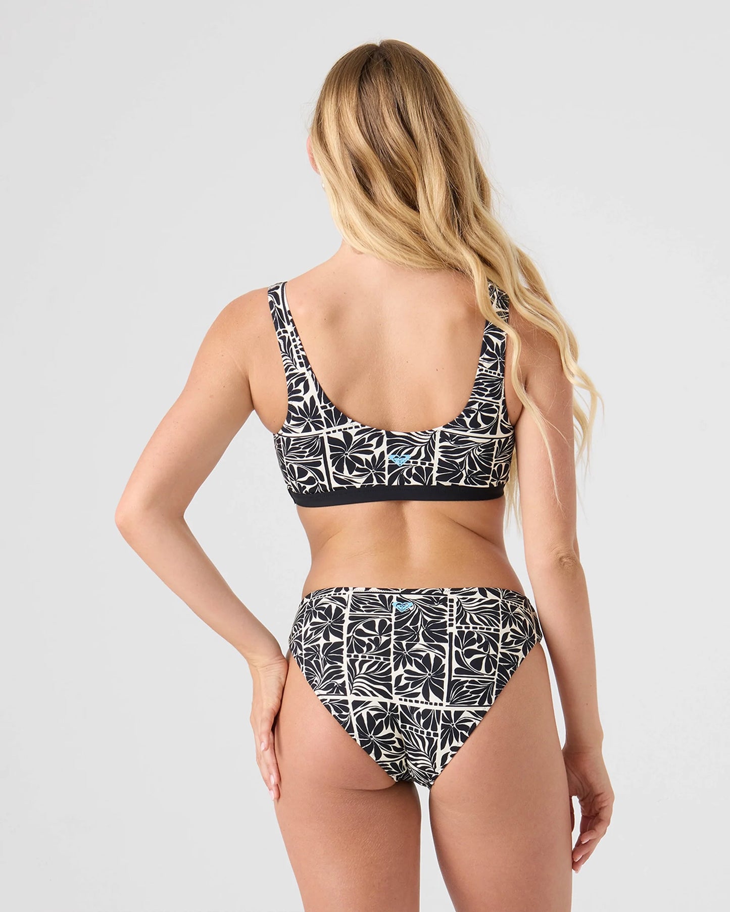 Rx Young Womens Swimwear Geo Flower Hipster Full Coverage