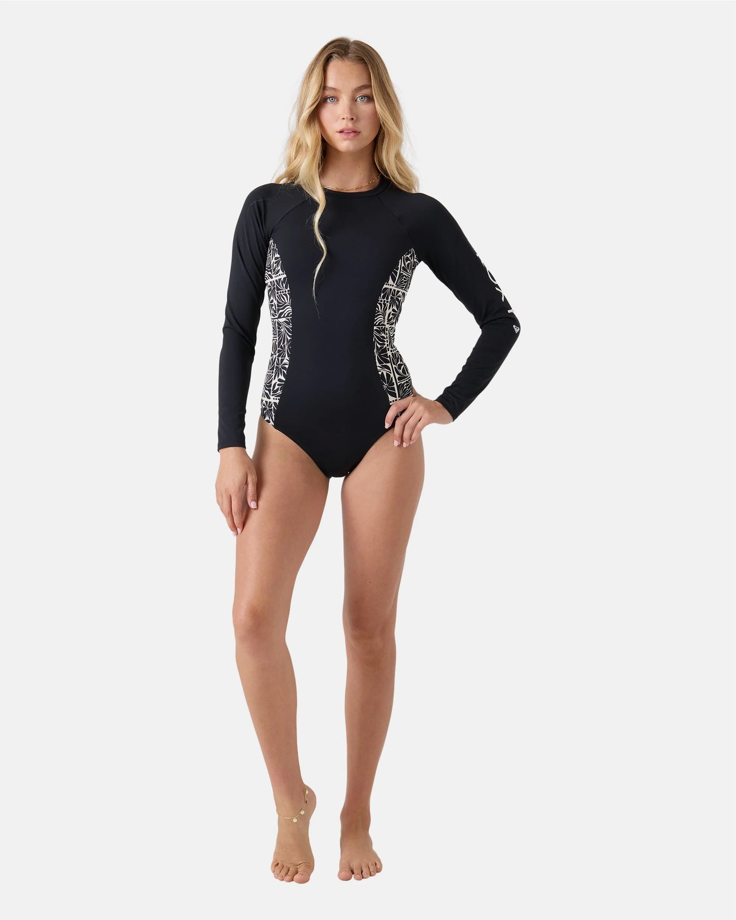 Rx Young Womens Swimwear Geo Flower Surf Suit