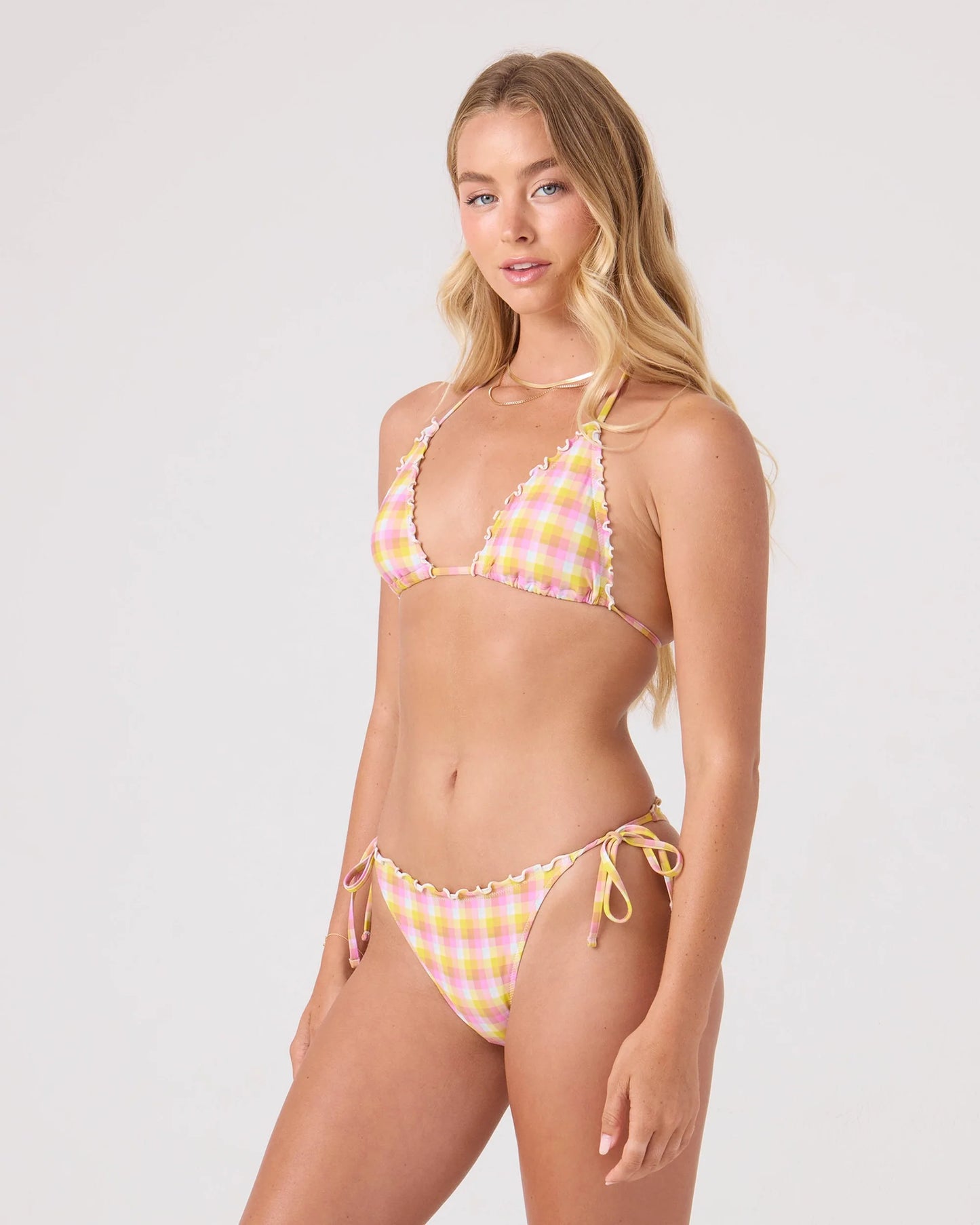 Rx Young Womens Swimwear Check Me Out Tie Side Cheeky