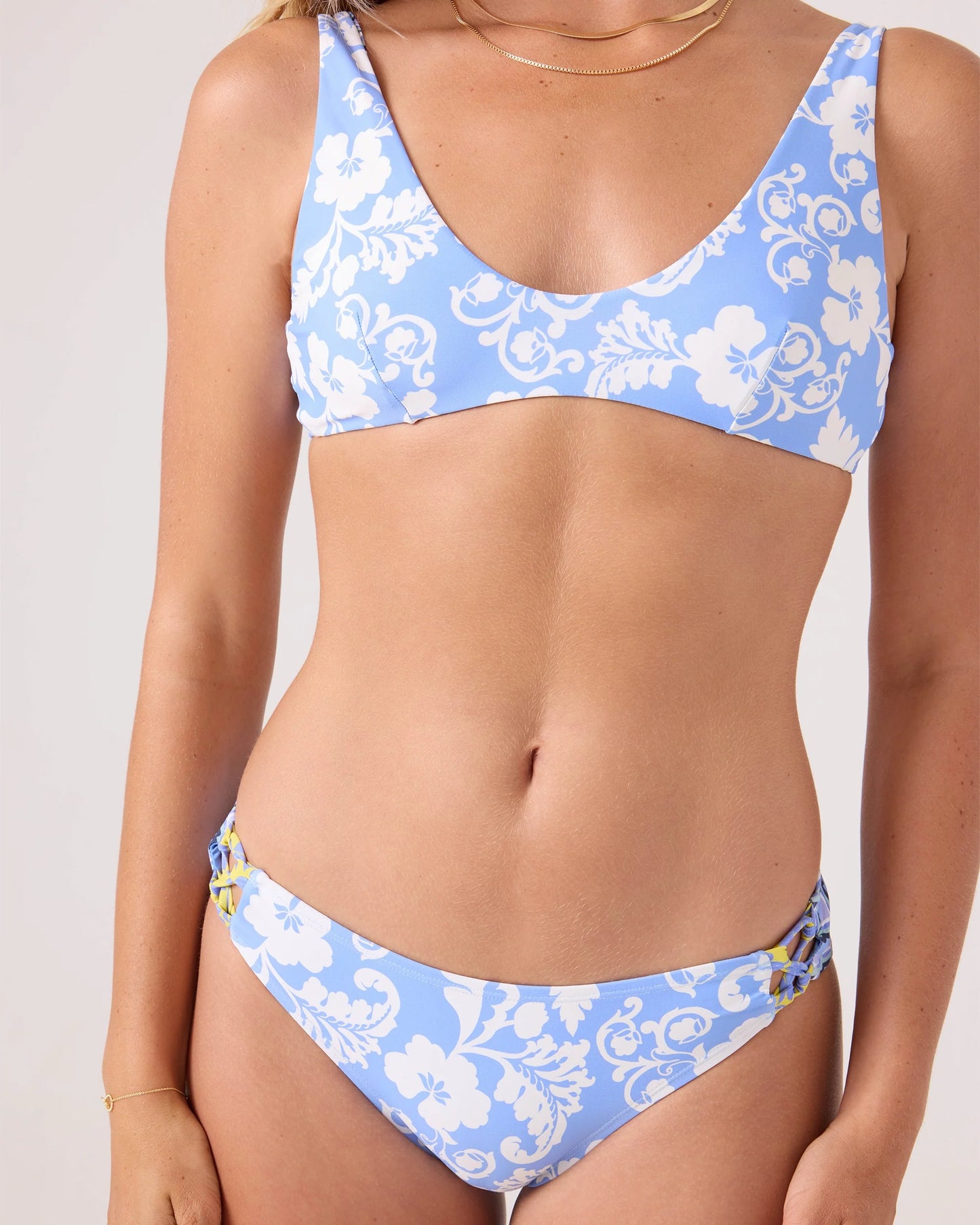 Rx Young Womens Swimwear Golden Glow Fixed Lace Hipster Full