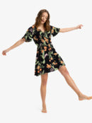 Rx Apparel Dresses Tropical Tides Crinkle