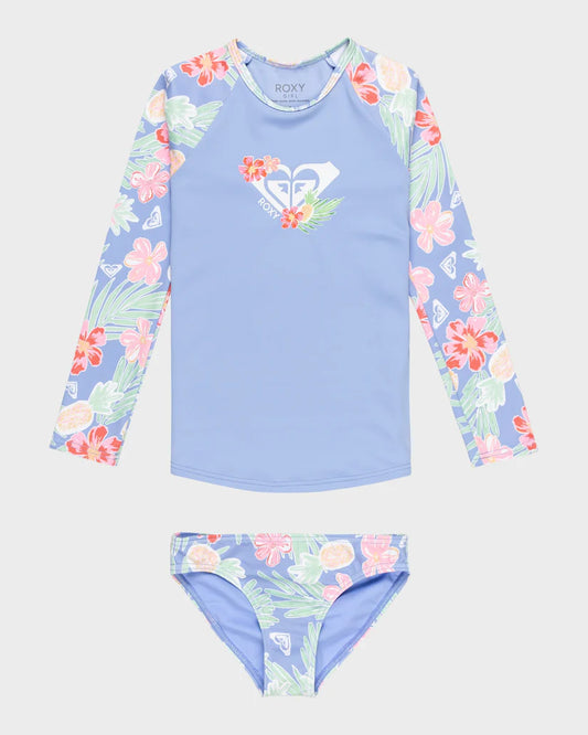 Rx Swimwear Surf Shirt/Rashguard Tropical Story Ls Lycra Set