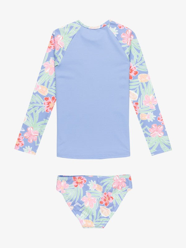 Rx Swimwear Surf Shirt/Rashguard Tropical Story Ls Lycra Set