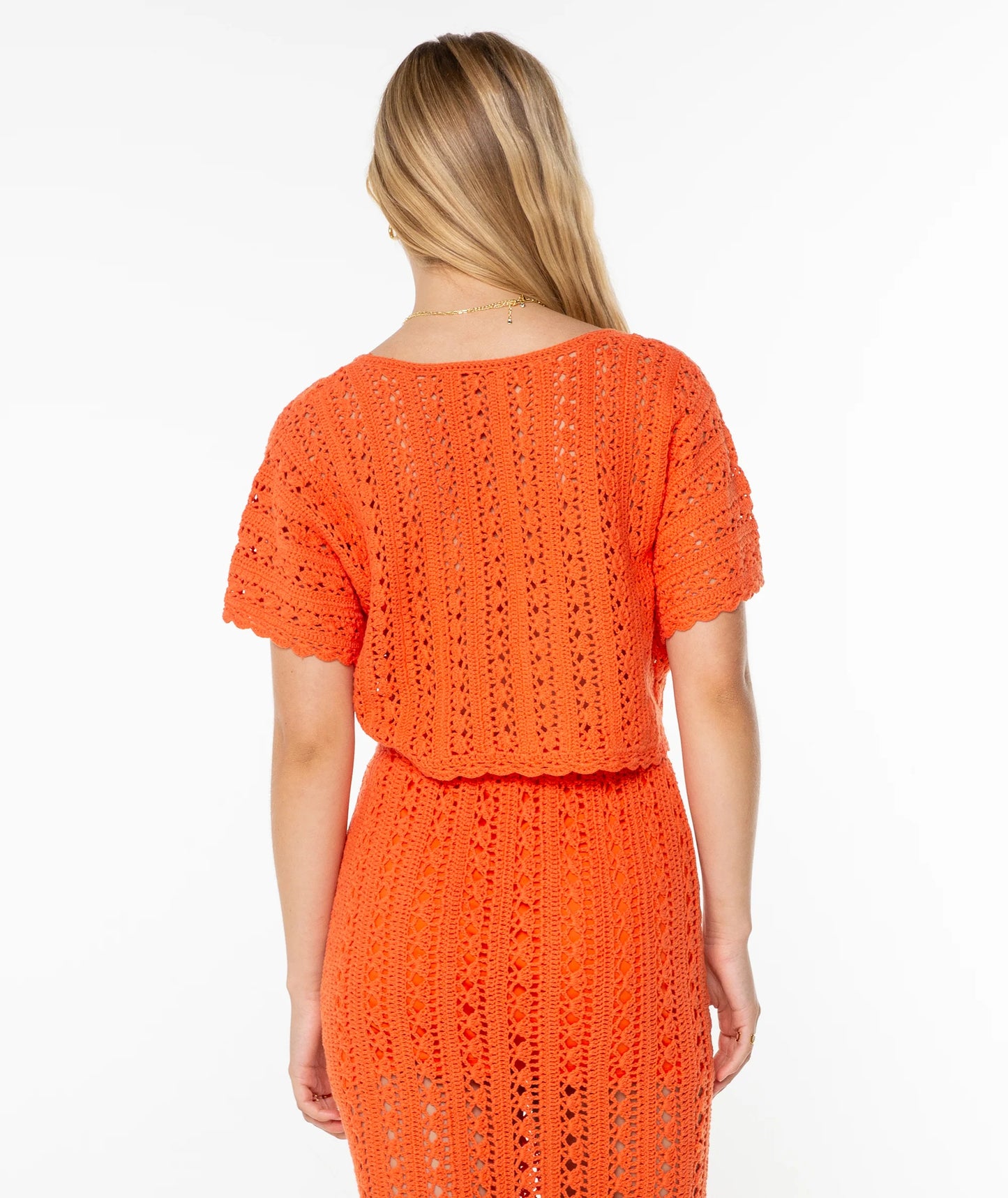 Rx Apparel Sea Swirl Crochet Tee
