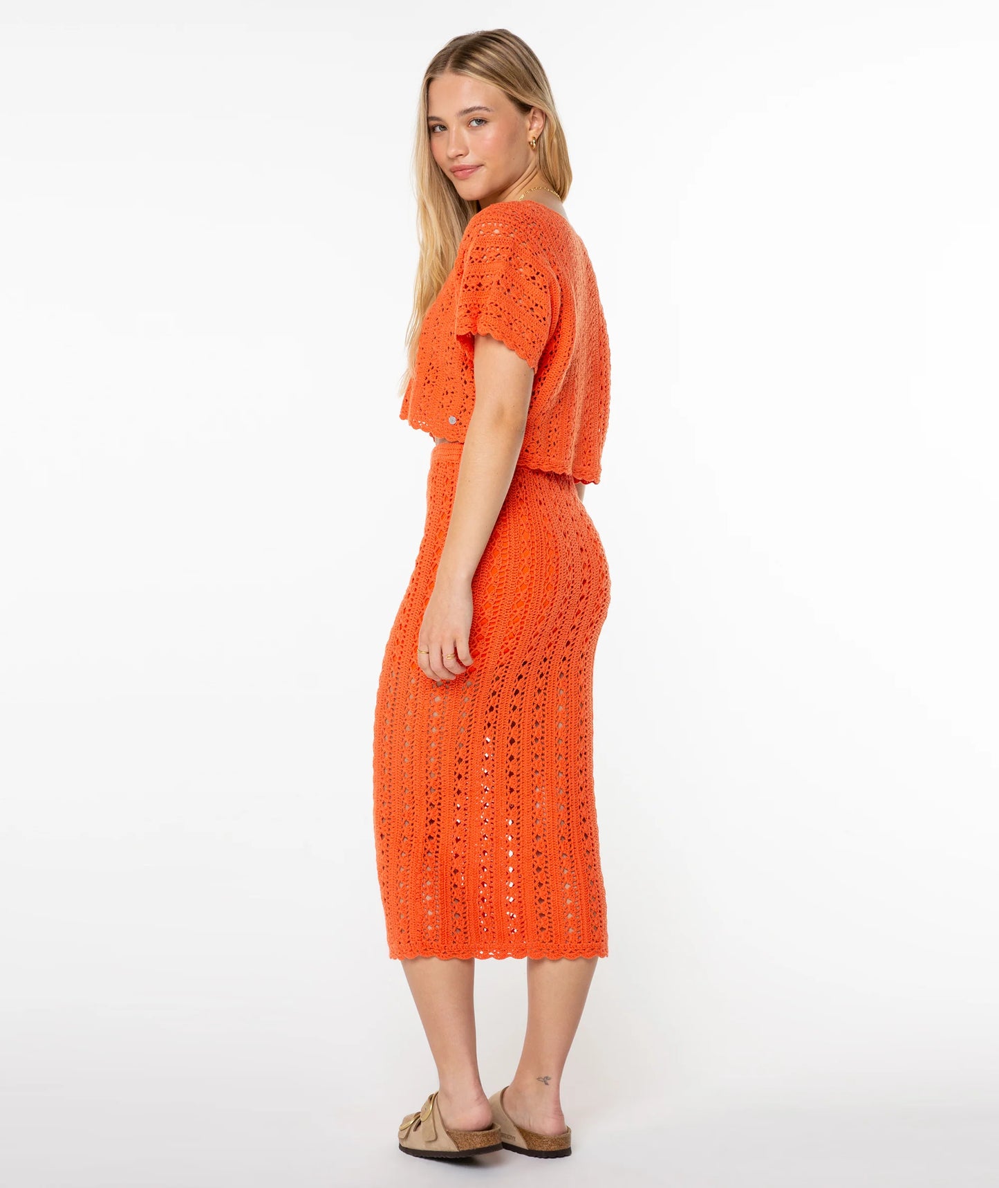 Rx Apparel Sea Swirl Crochet Skirt