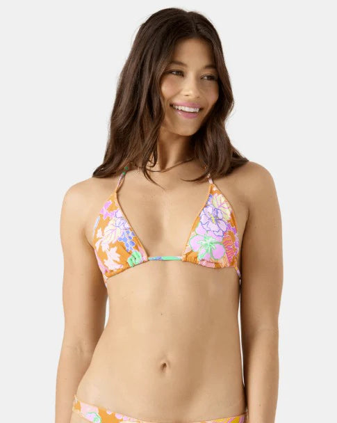 Rx Young Womens Swimwear Lei It On Me Marrow Edge Mini Tiki Tri