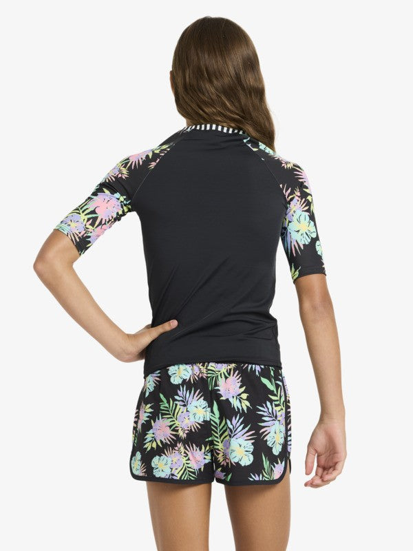 Rx Youth Apparel Roxy Active Rg Ss Lycra