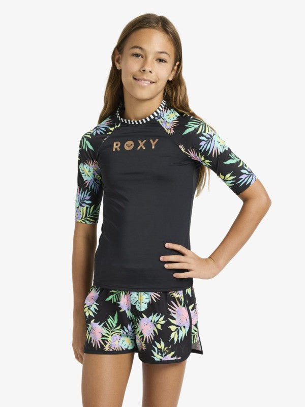Rx Youth Apparel Roxy Active Rg Ss Lycra